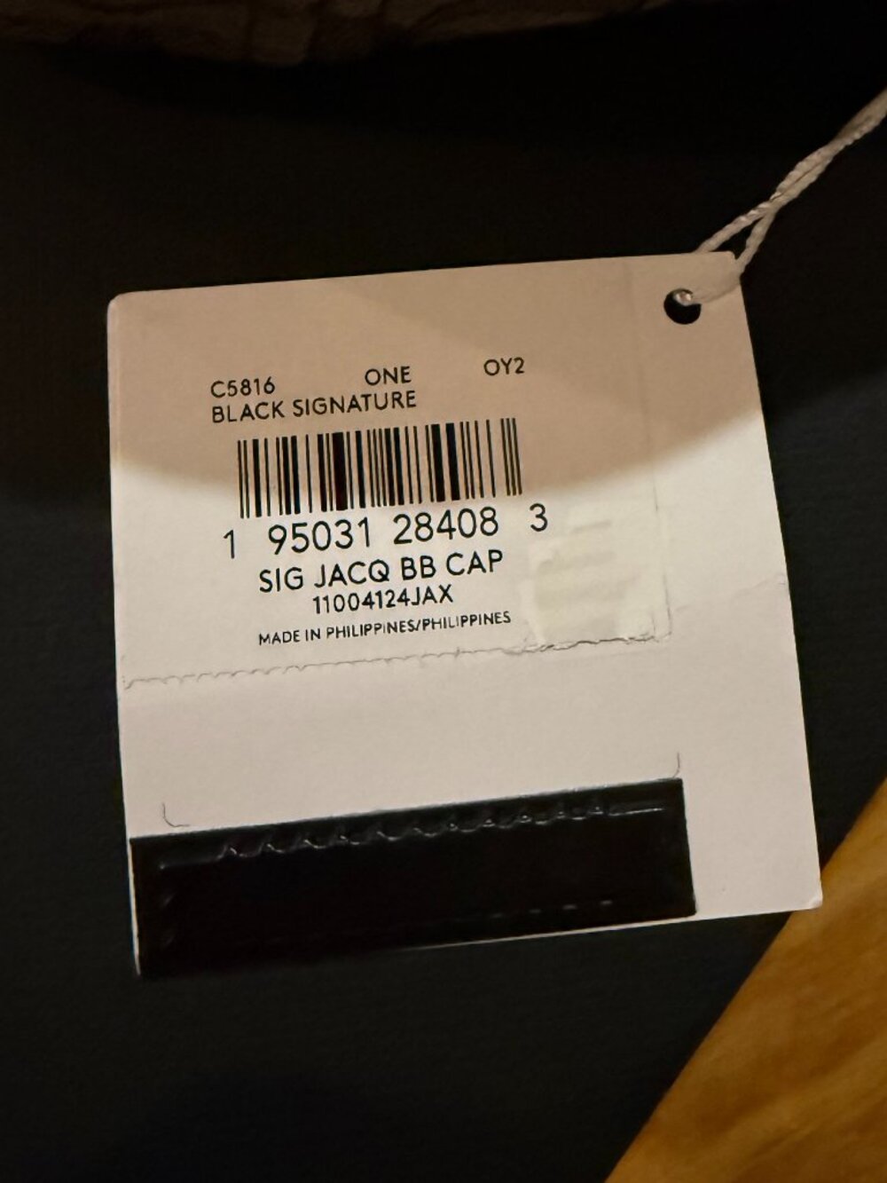 Coach Signature Jacquard Baseball Hat Charcoal - Unisex - Picture 12 of 12